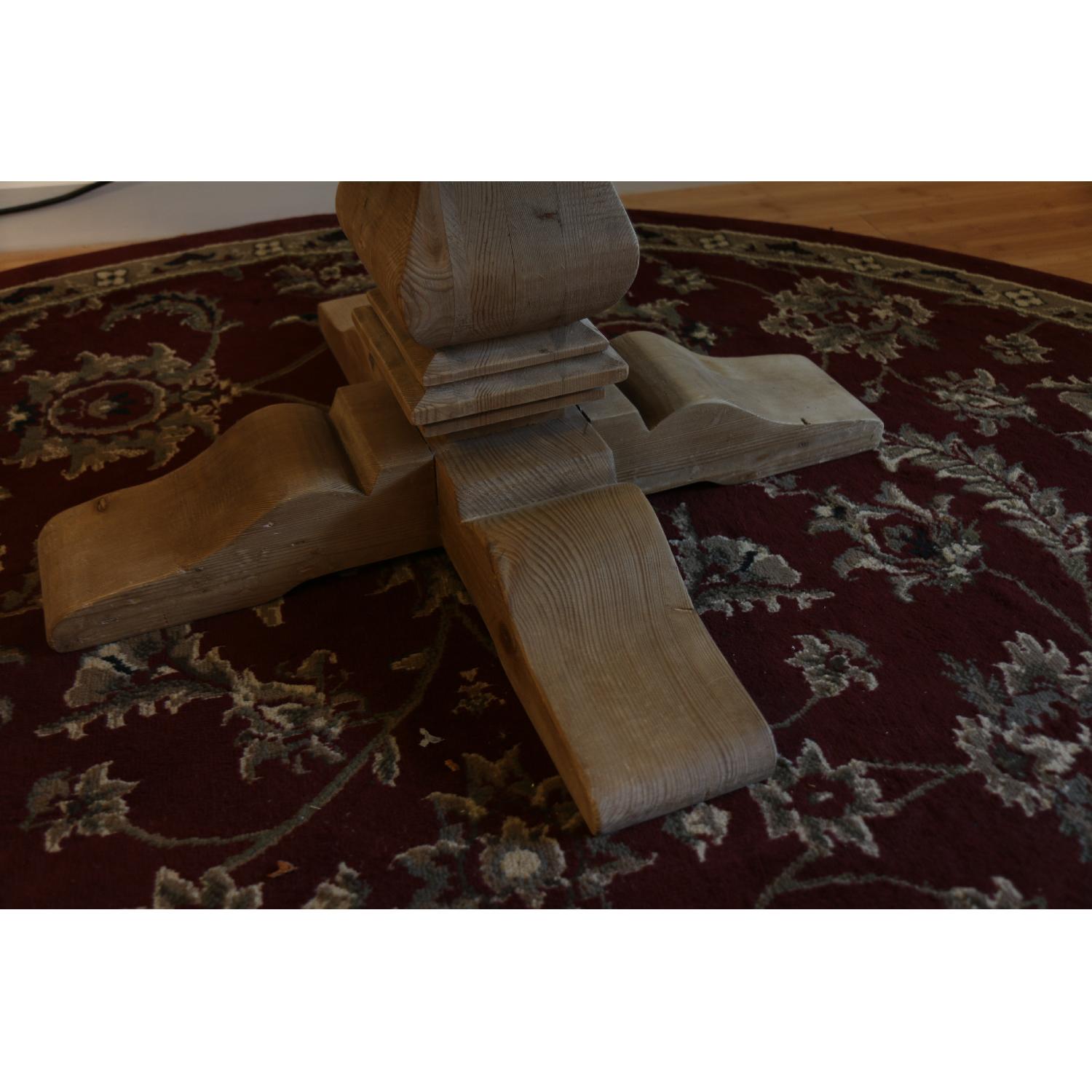 Restoration Hardware Salvaged Wood Round Dining Table - image-4