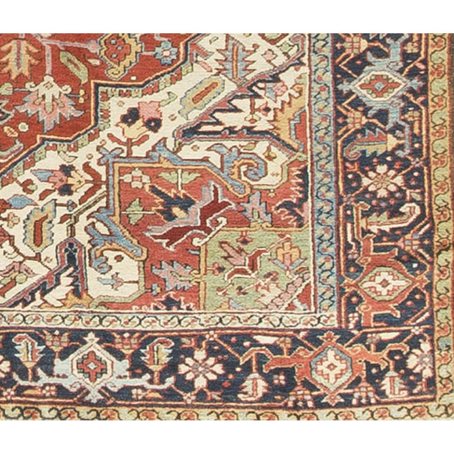 Antique Persian Heriz Rug in Multi - image-1
