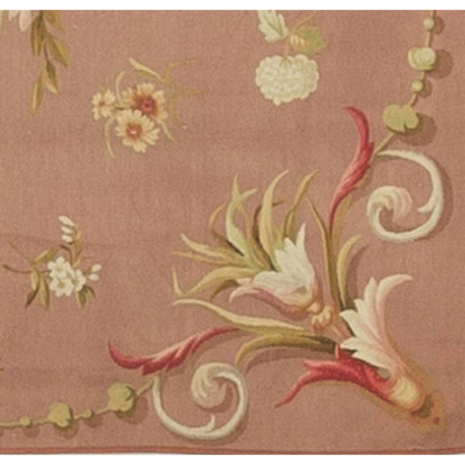 French Antique Persian Aubus Rug - image-1