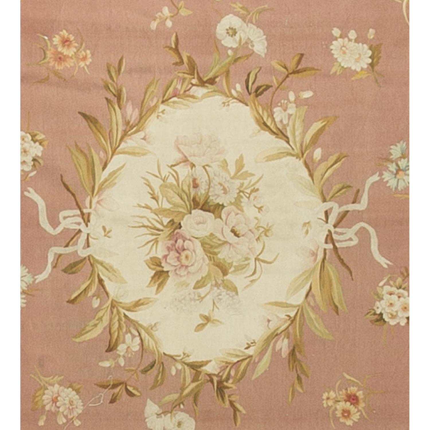 French Antique Persian Aubus Rug - image-2