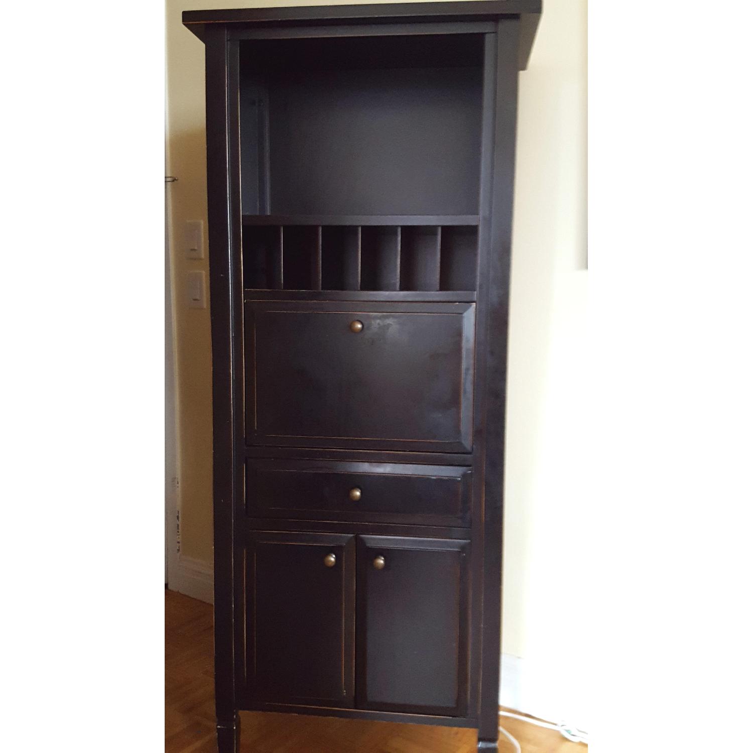 Crate & Barrel Secretary & Hutch - image-1