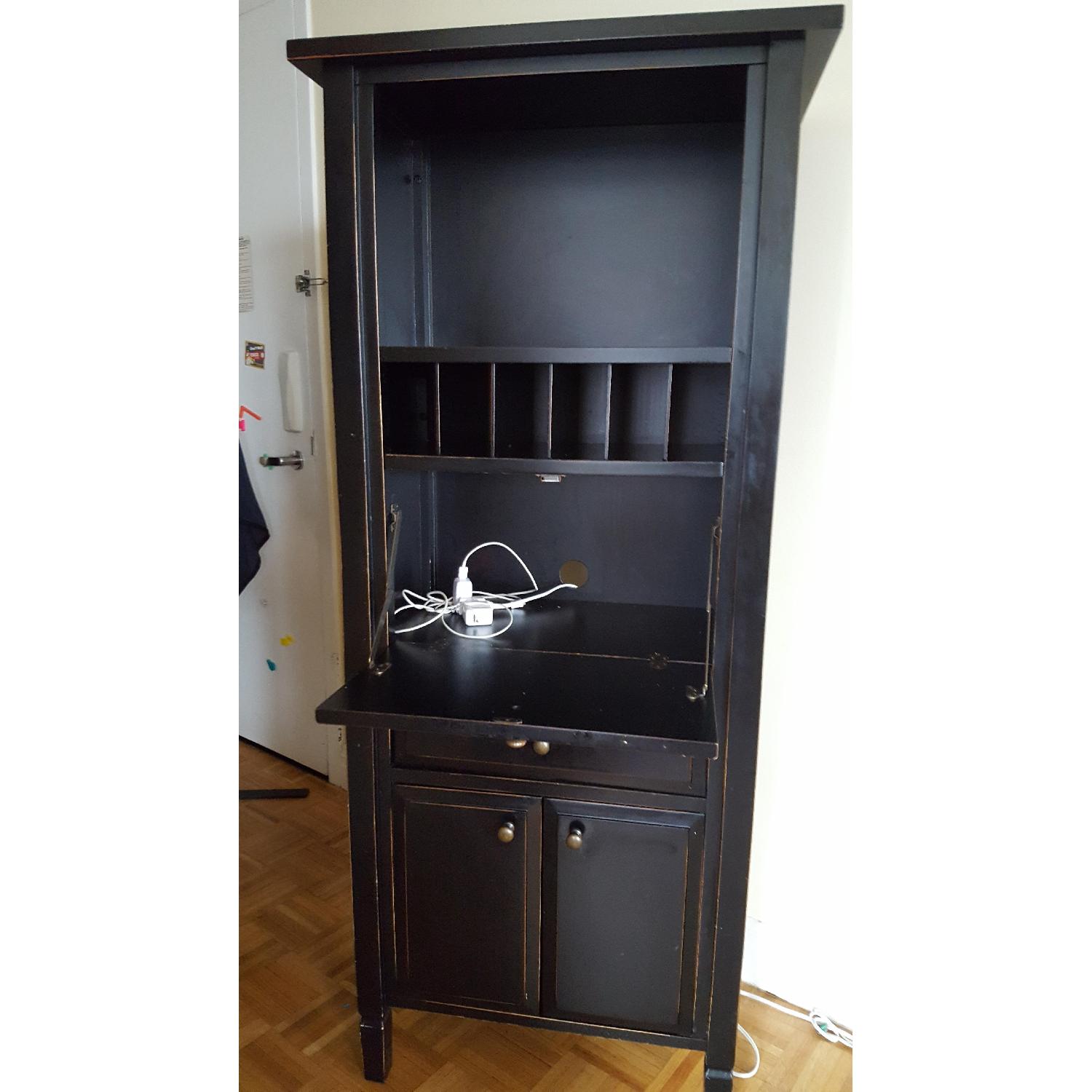 Crate & Barrel Secretary & Hutch - image-4