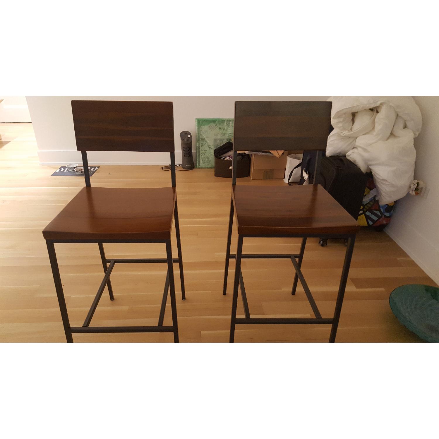 West Elm Rustic Counter Stools - image-1