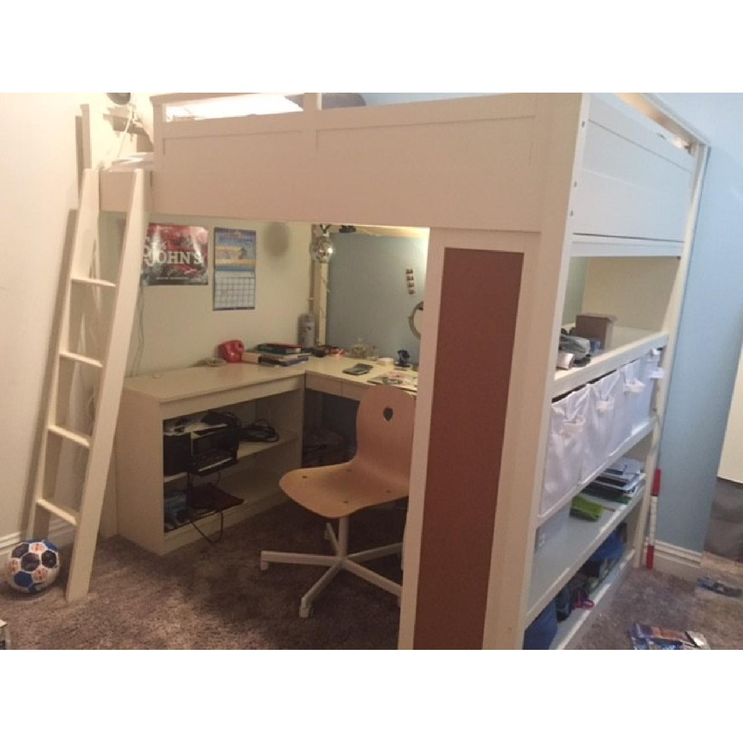 Pottery Barn Teen Sleep + Study Loft Bed - image-1