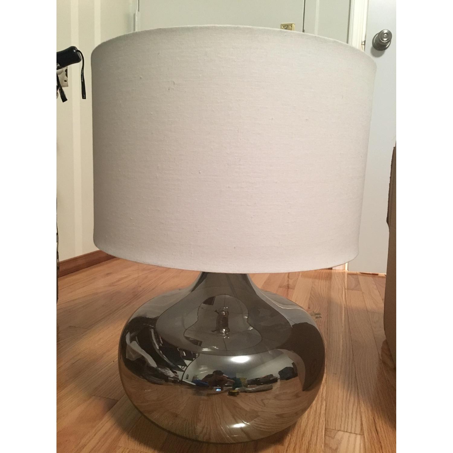 Crate & Barrel Mirrored Table Lamp - image-3