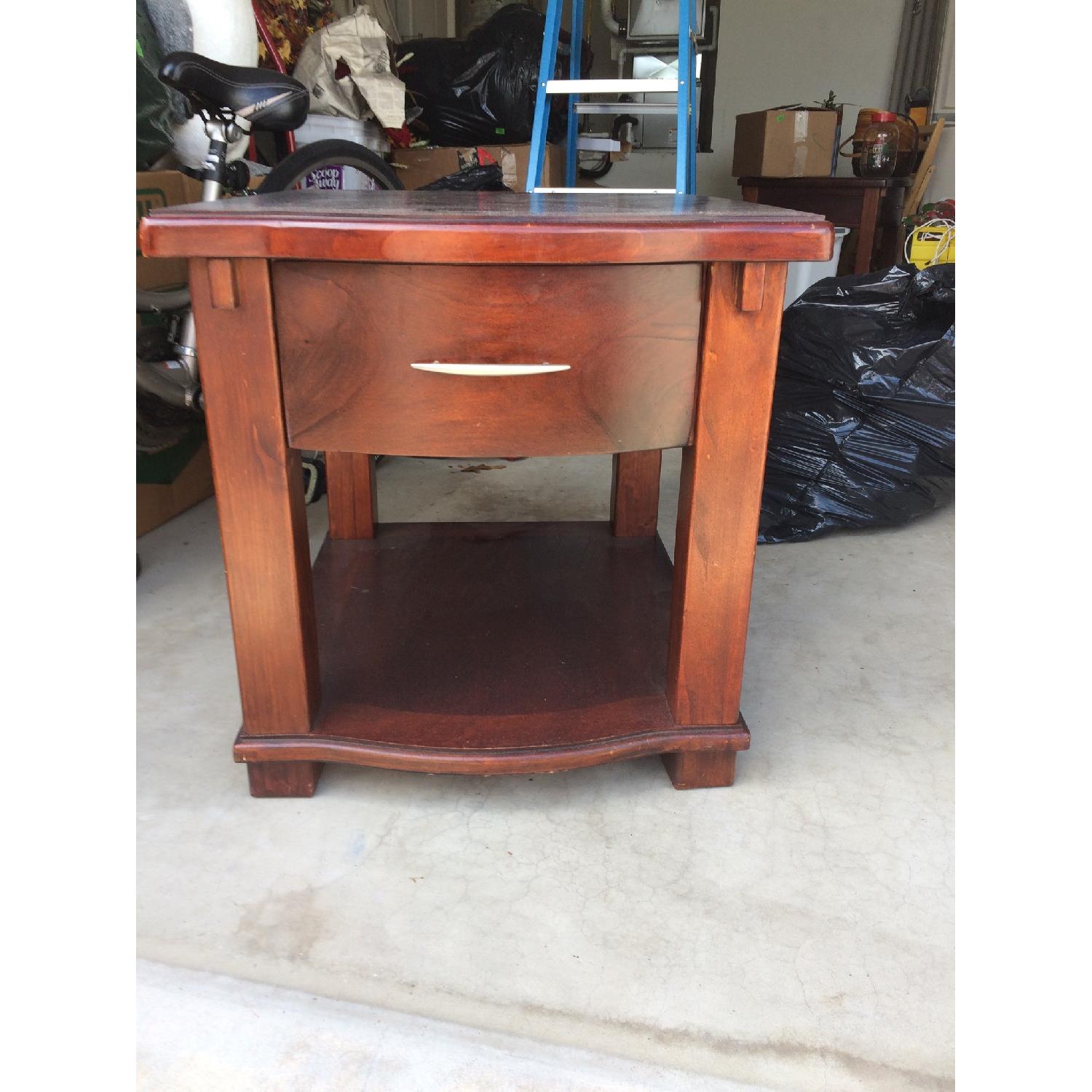 Cherry Wood End Tables - image-2