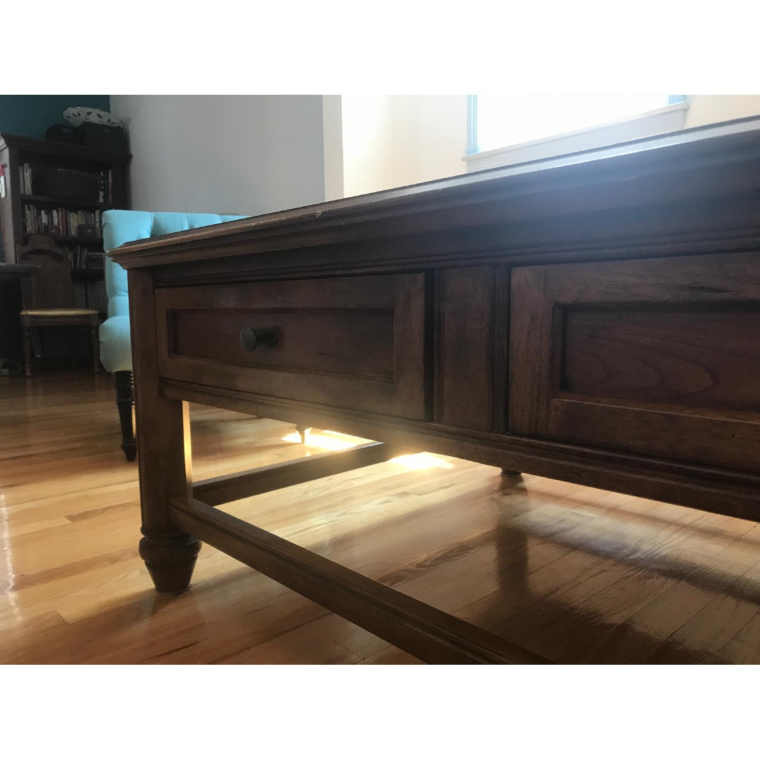 Cherry Wood Coffee Table - image-1