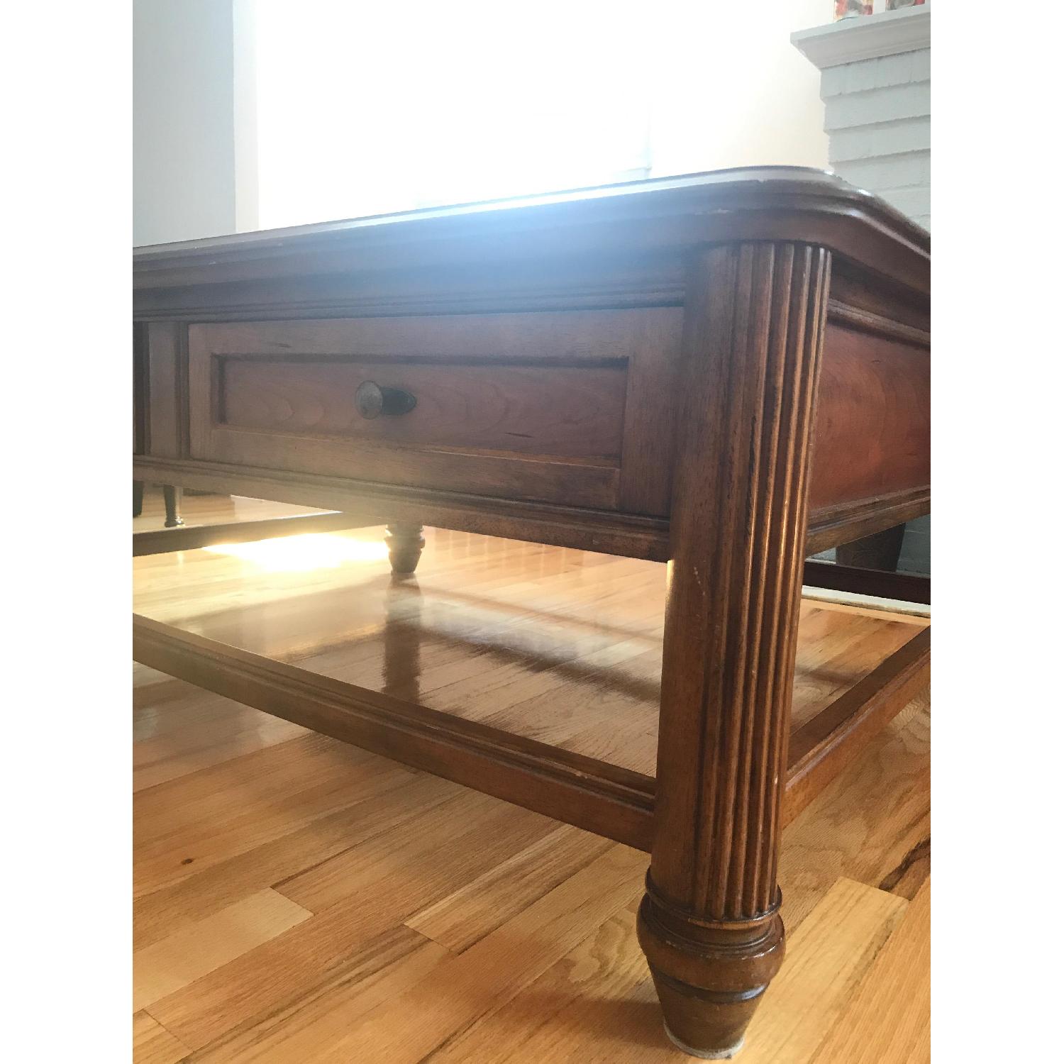 Cherry Wood Coffee Table - image-2
