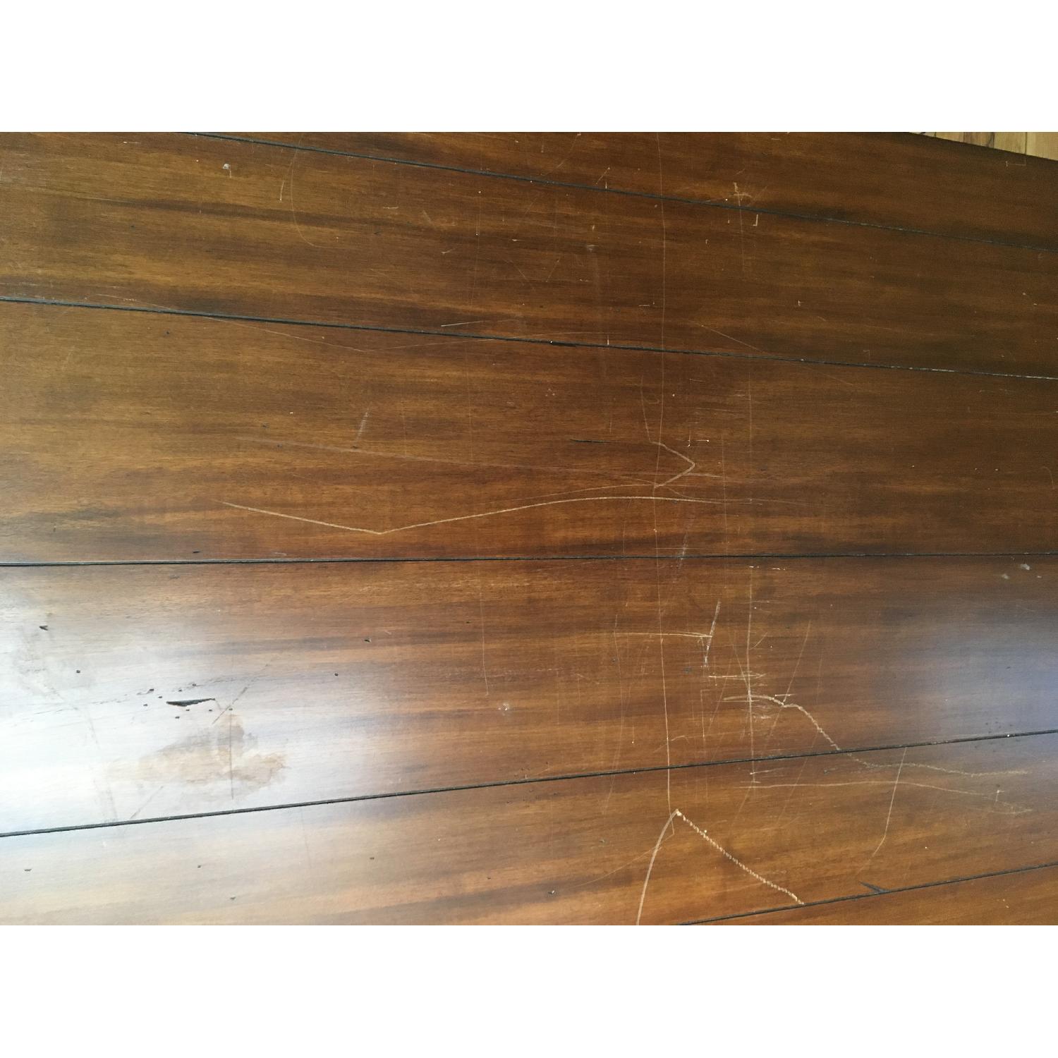 Pier 1 Rustic Wooden Table w/ 1 Matching Bench - image-2