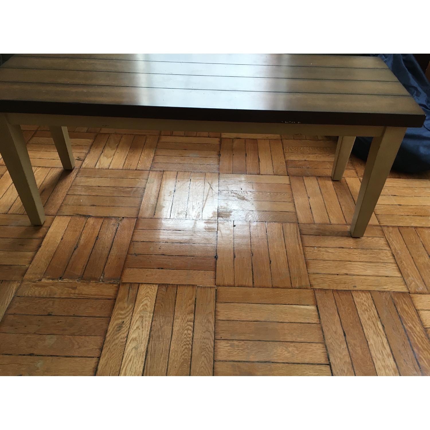 Pier 1 Rustic Wooden Table w/ 1 Matching Bench - image-5
