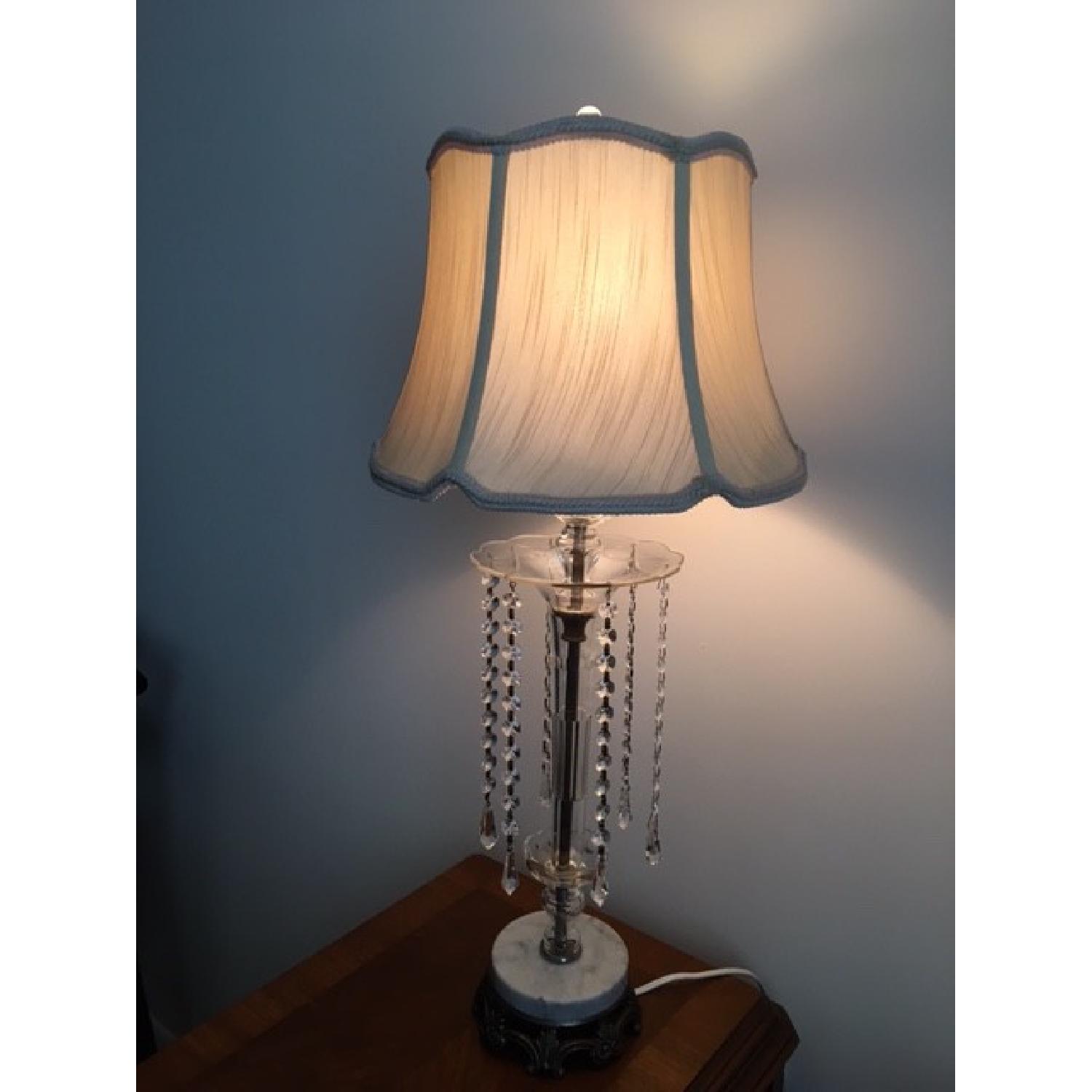 Vintage Crystal Lamp - image-1