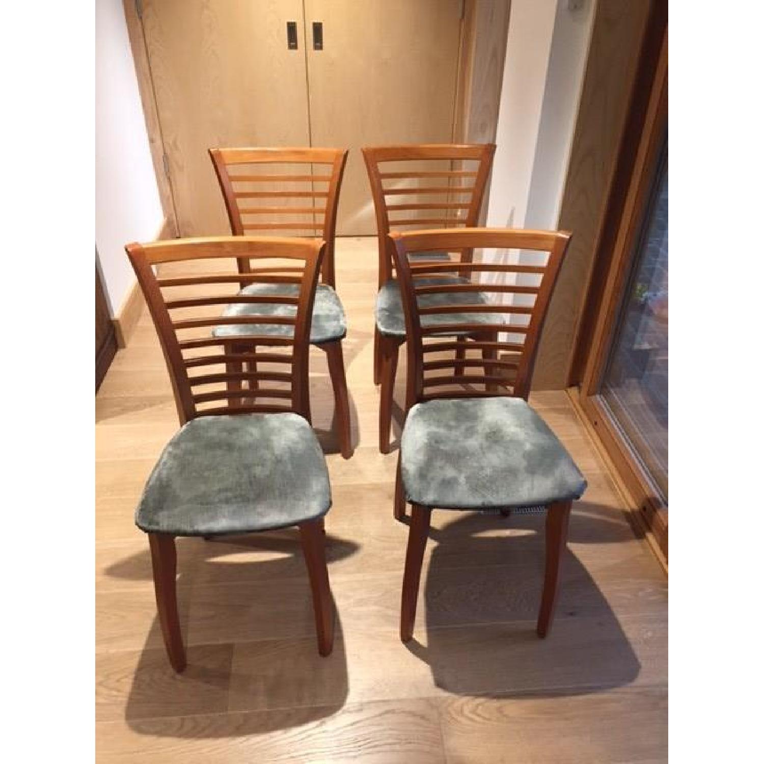 Extendable Glass Top Dining Table with Four Chairs - image-11