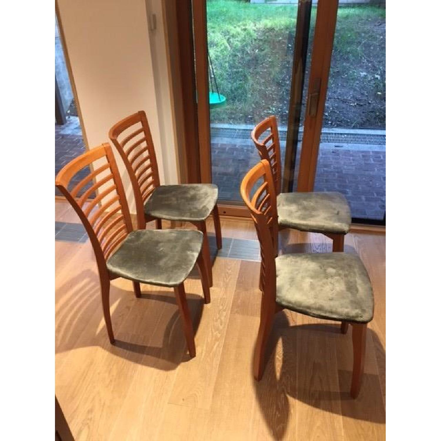 Extendable Glass Top Dining Table with Four Chairs - image-12
