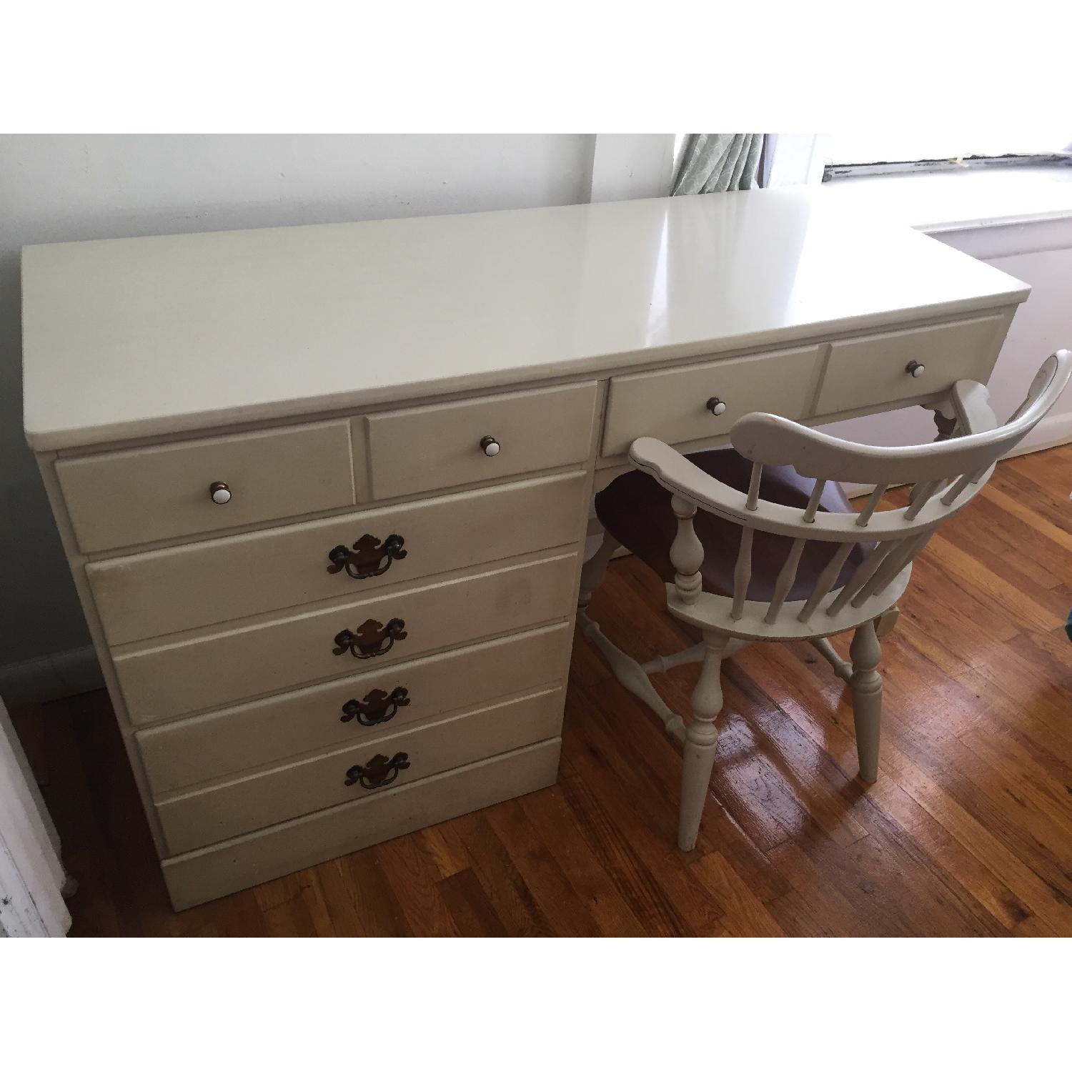 Ethan Allen Desk & Chair - image-1