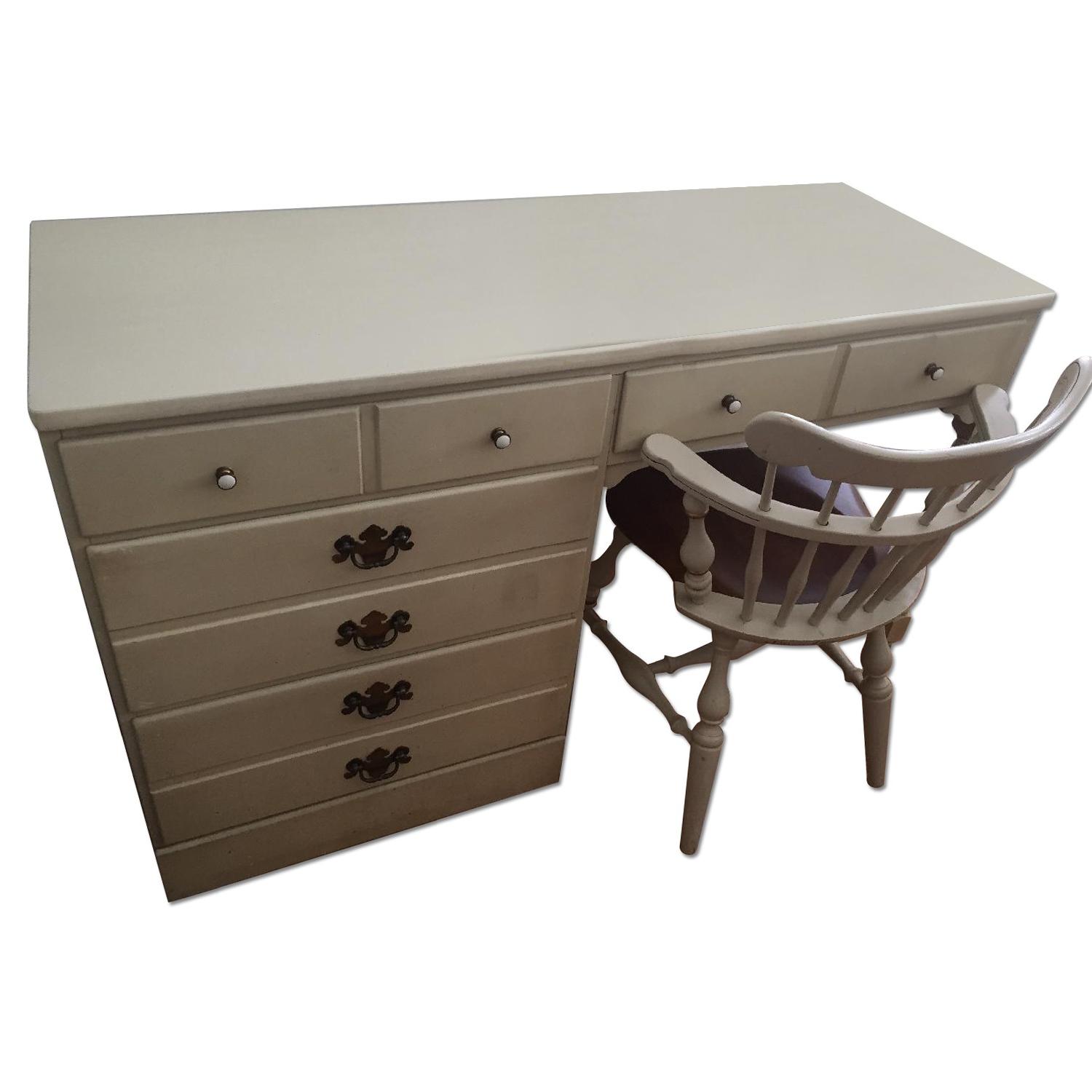 Ethan Allen Desk & Chair - image-0