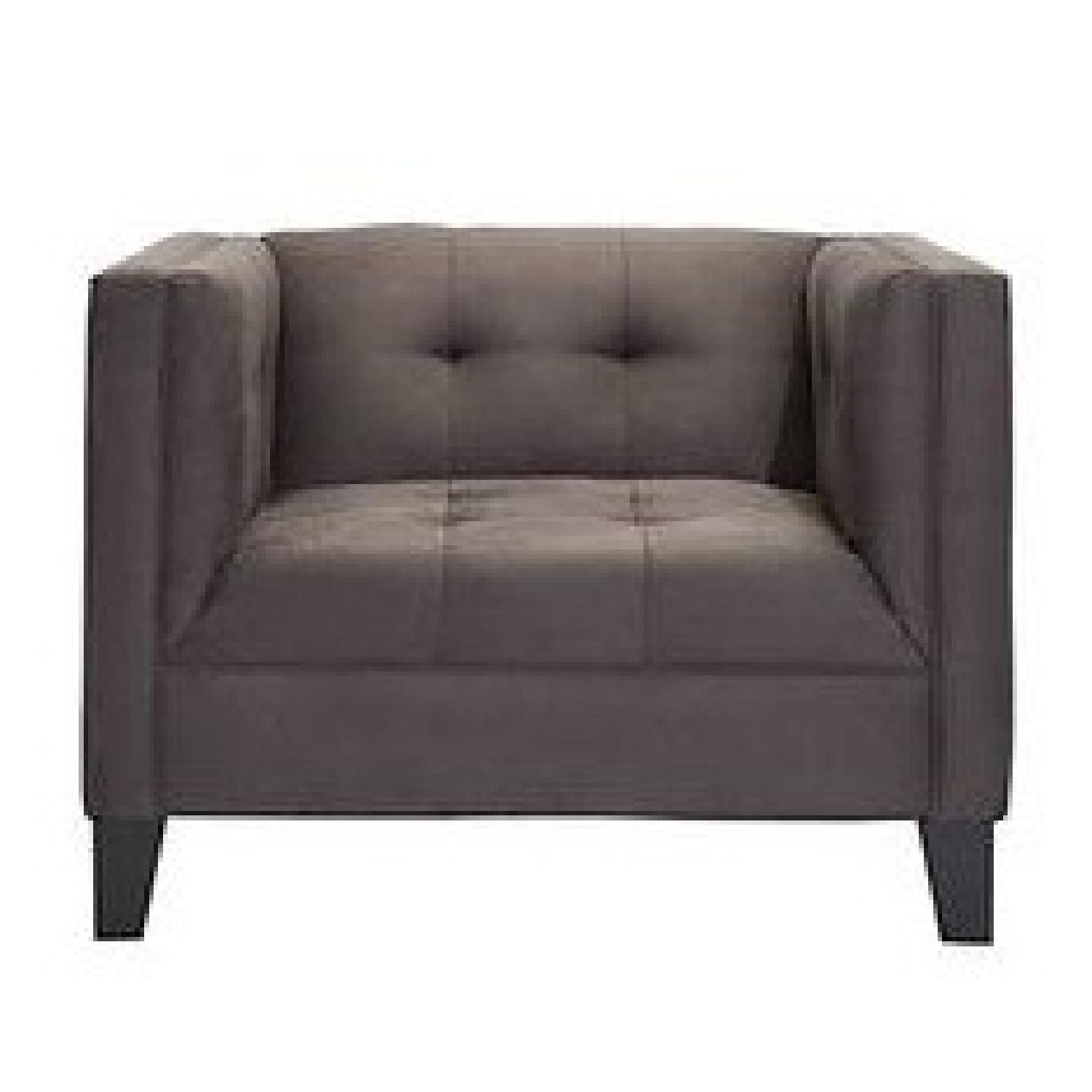 Z Gallerie Benny Tufted Sofa + Chair - image-3