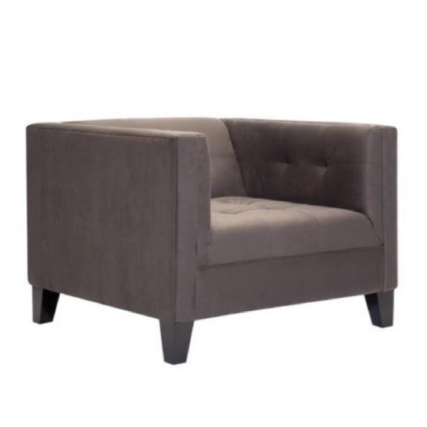 Z Gallerie Benny Tufted Sofa + Chair - image-4