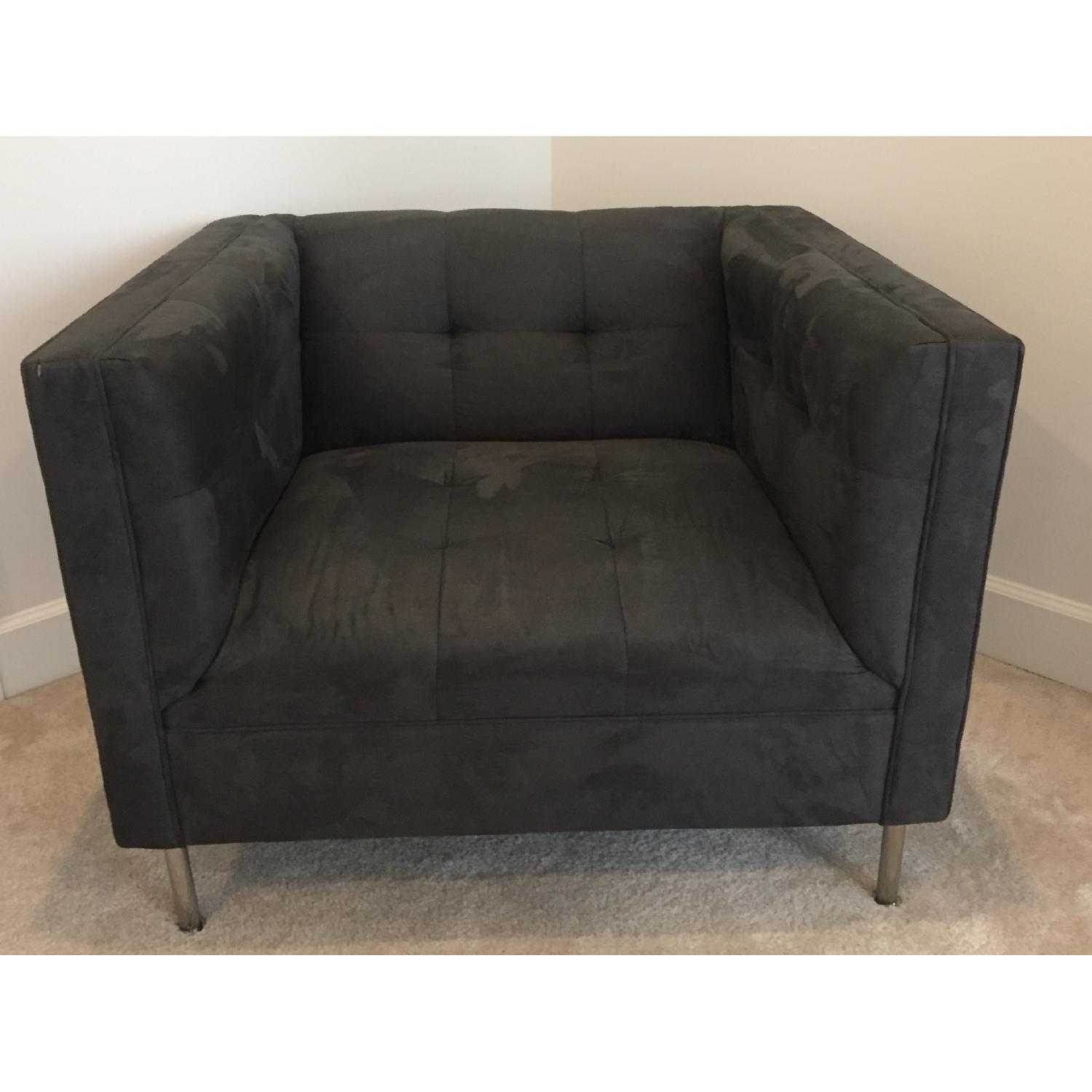 Z Gallerie Benny Tufted Sofa + Chair - image-11
