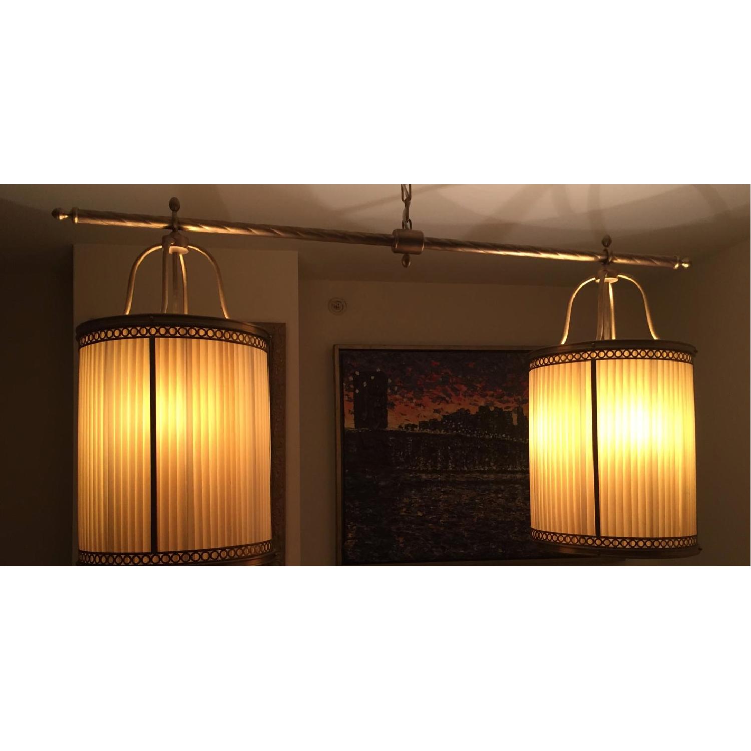 Baker Jacques Garcia Brass Double Latern Chandelier - image-1