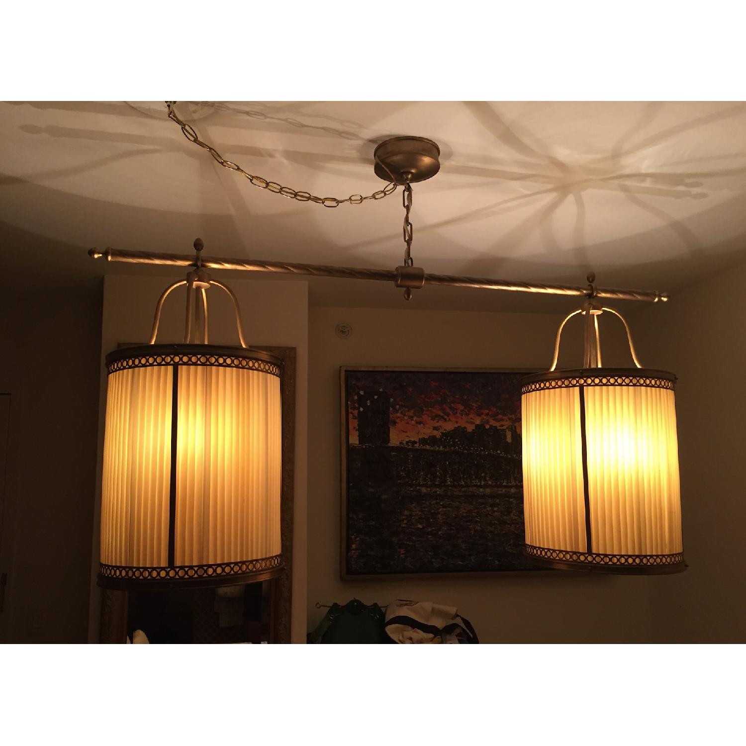 Baker Jacques Garcia Brass Double Latern Chandelier - image-2