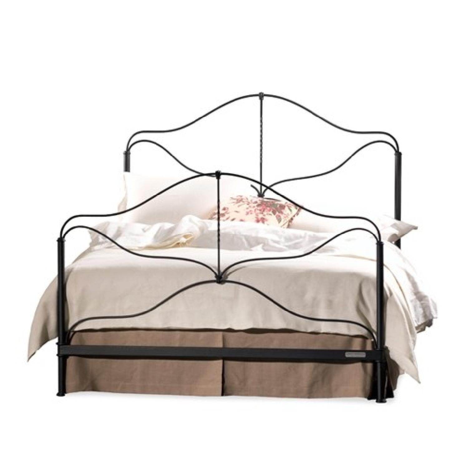 Charles P. Rogers Provence Forged Iron Queen Bed - image-0