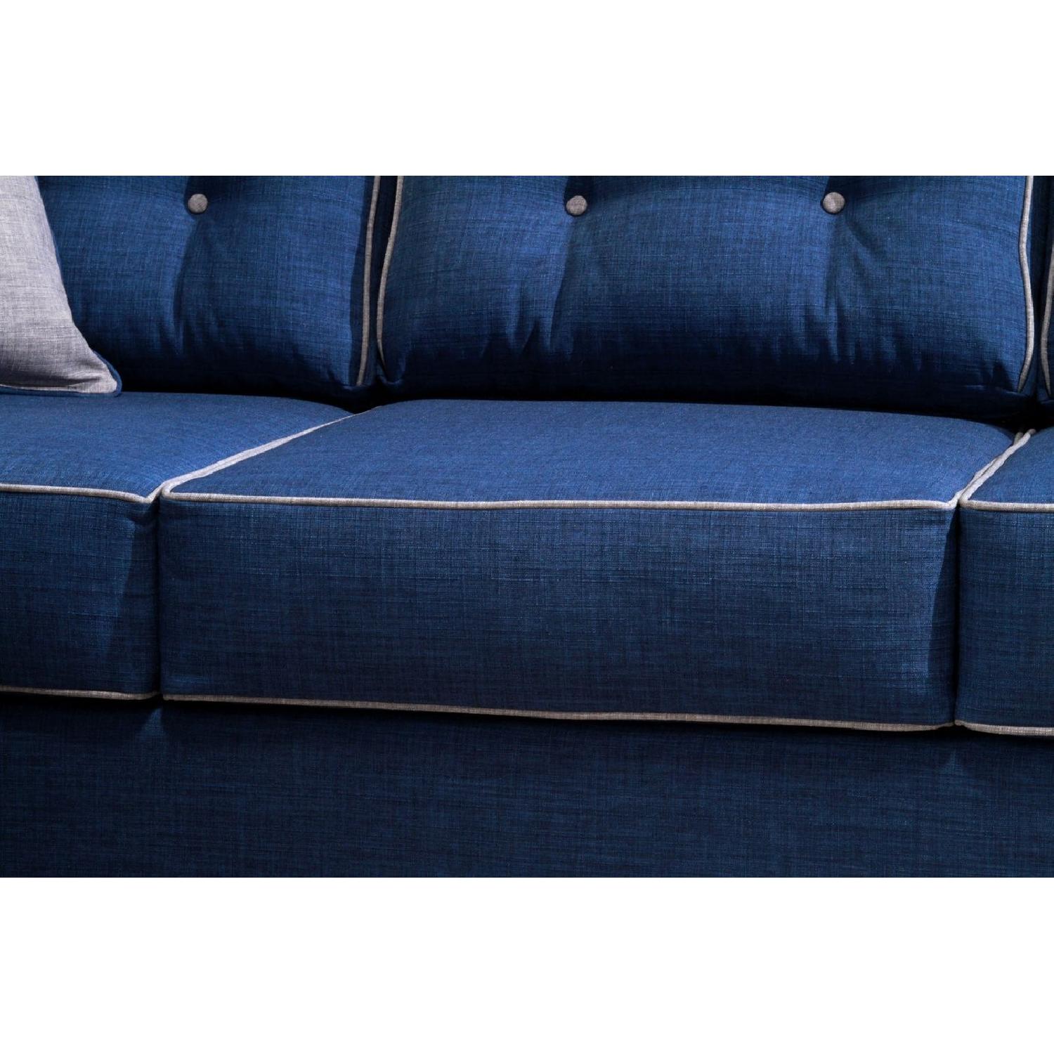 Furniture of America Ravel Blue Sofa - image-2