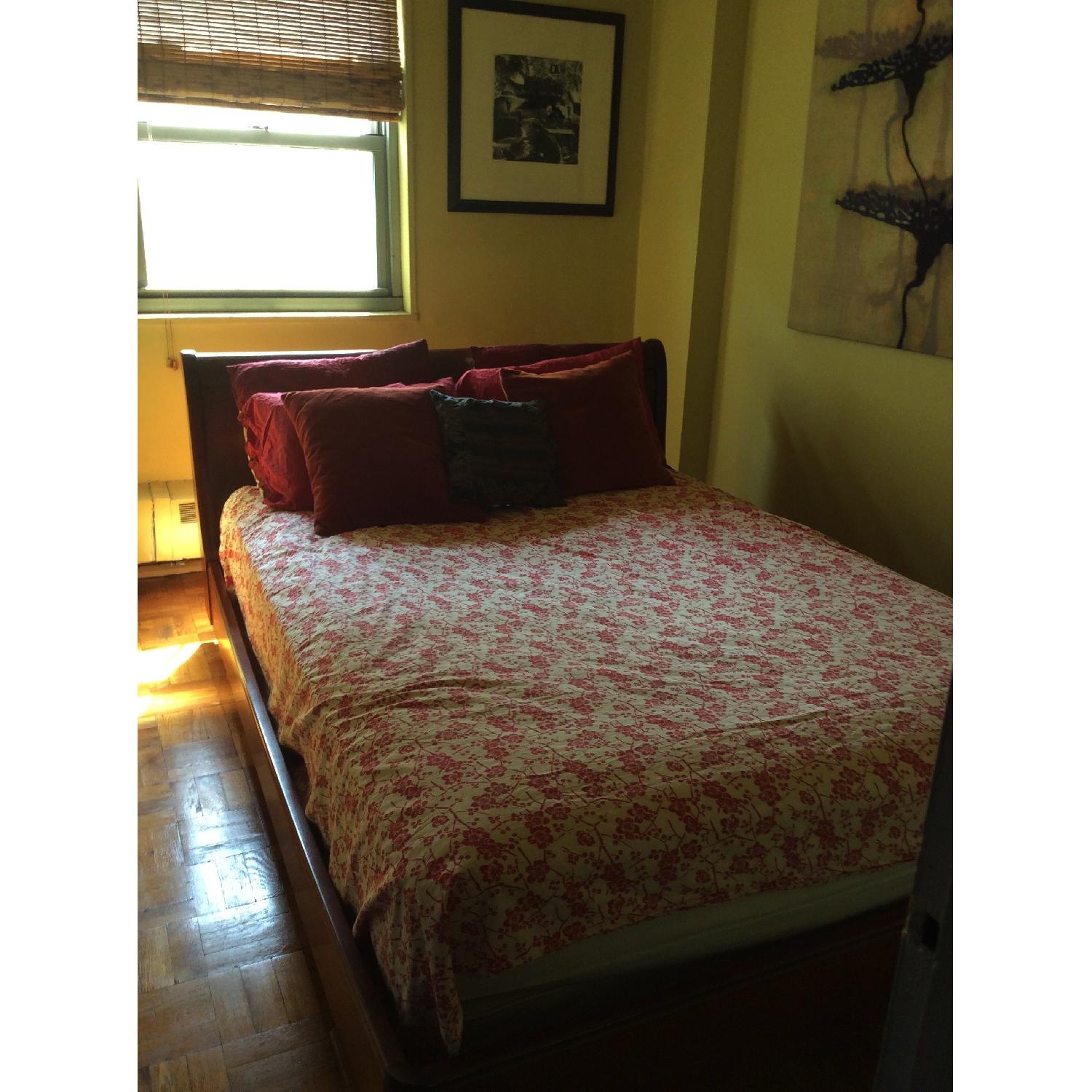 Grange Louis Philippe Demi Sleigh Cherry Wood Bed - image-3