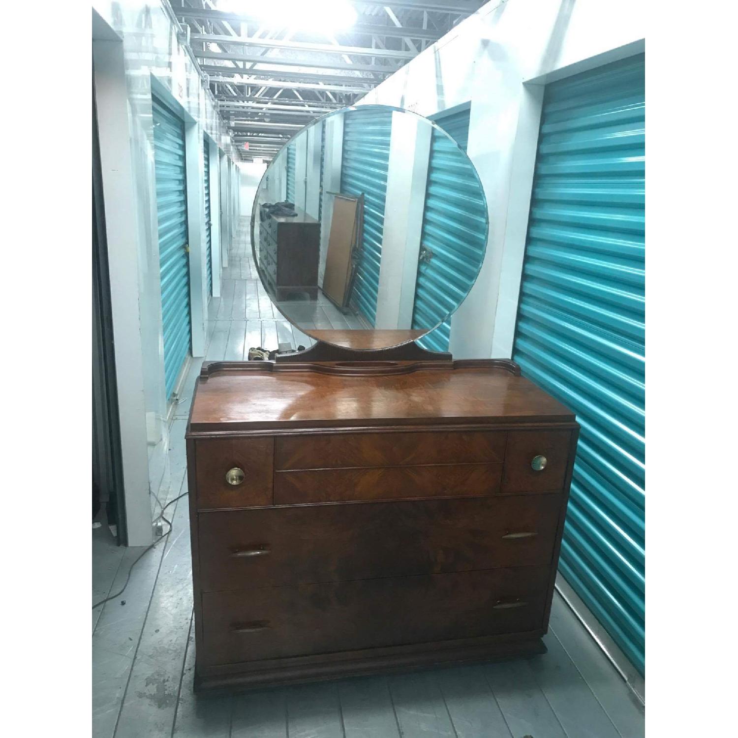 Antique 1930s Dresser w/ Mirror - image-1