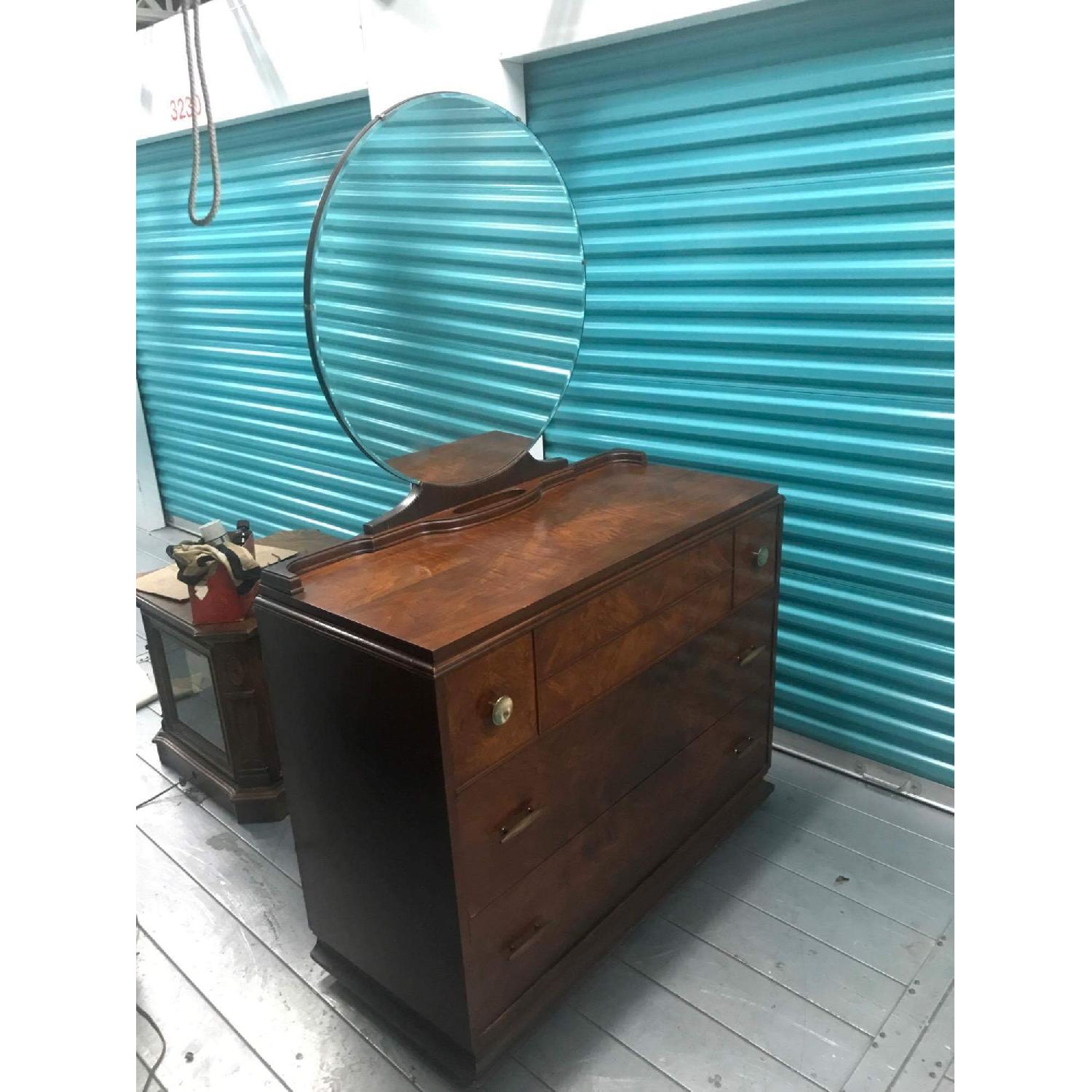 Antique 1930s Dresser w/ Mirror - image-4