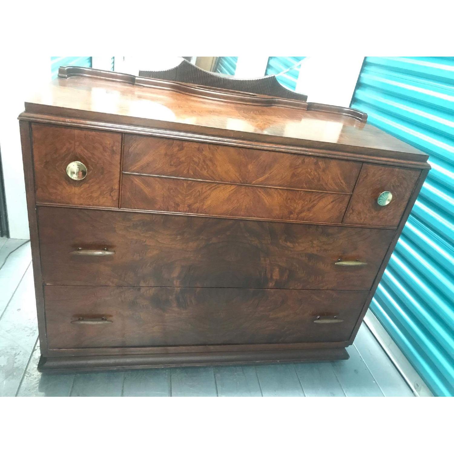 Antique 1930s Dresser w/ Mirror - image-9