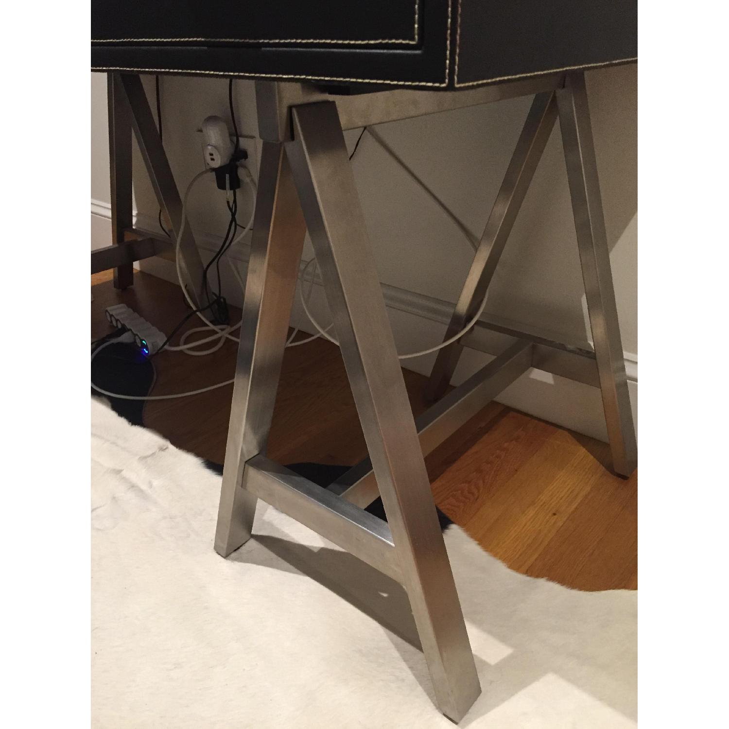 Ethan Allen Leather Desk - image-4