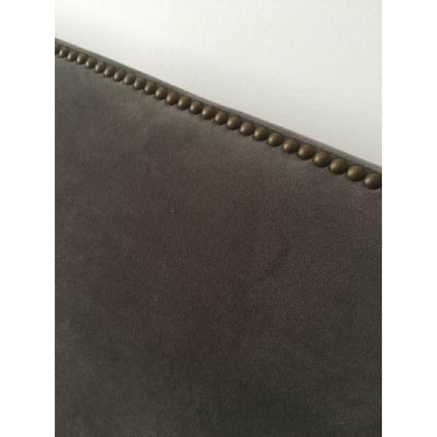 West Elm Tall Nailhead Queen Headboard in Otter - image-3