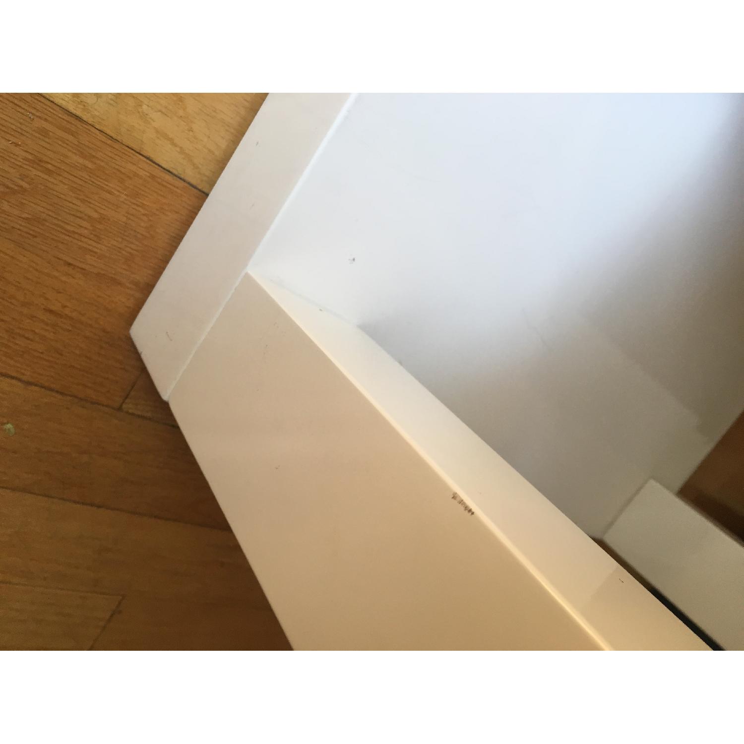 West Elm Parsons White Lacquer Cube Side Table - image-3