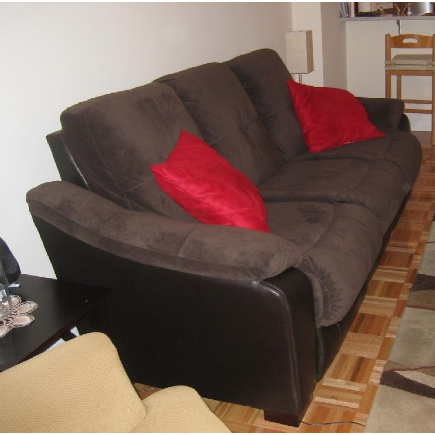 Jennifer Furniture Sofa w/ 2 Reclining Seats - image-2