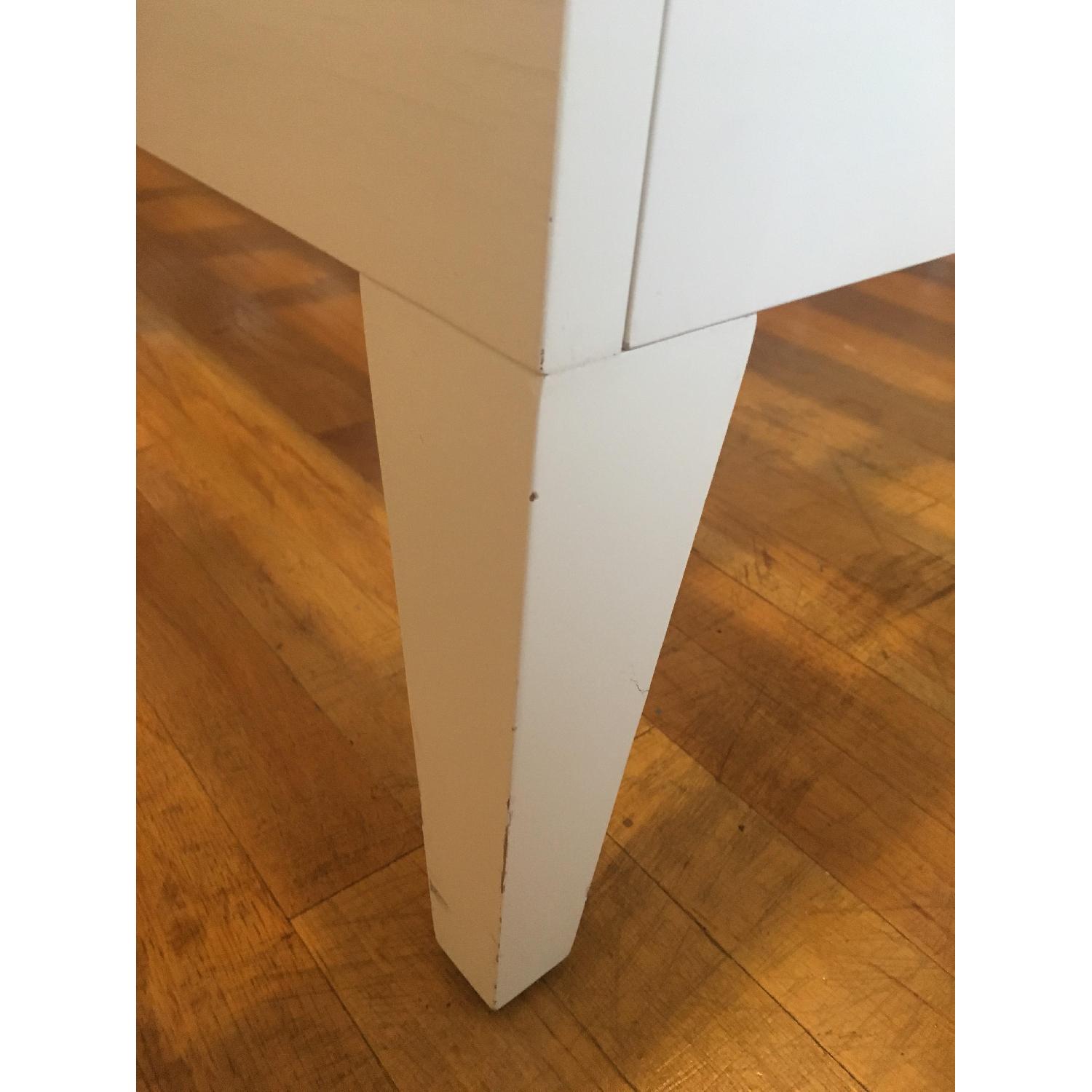 West Elm Narrow Leg Wood Bed in White Lacquer - image-6