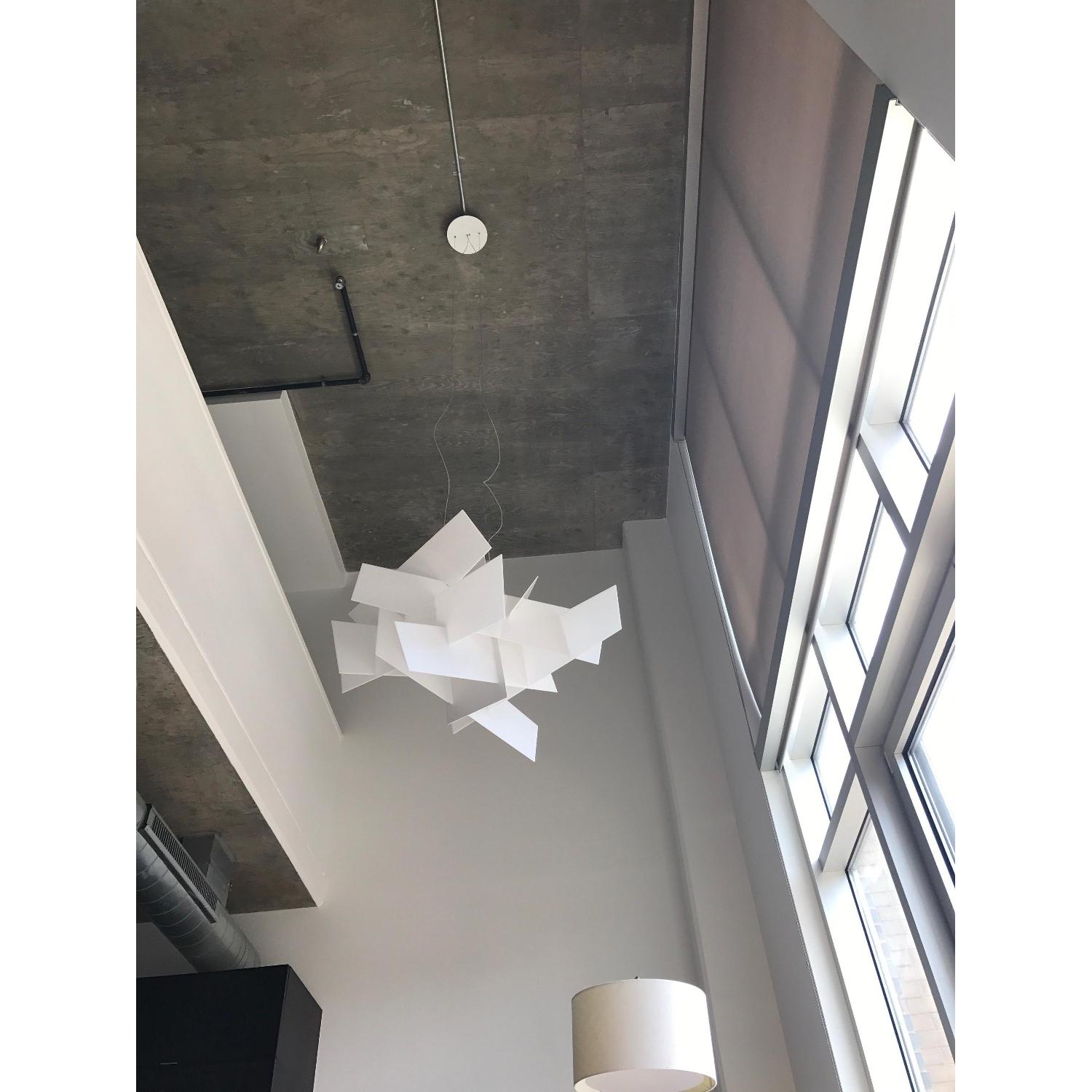 Modern Origami Style White Chandelier - image-2