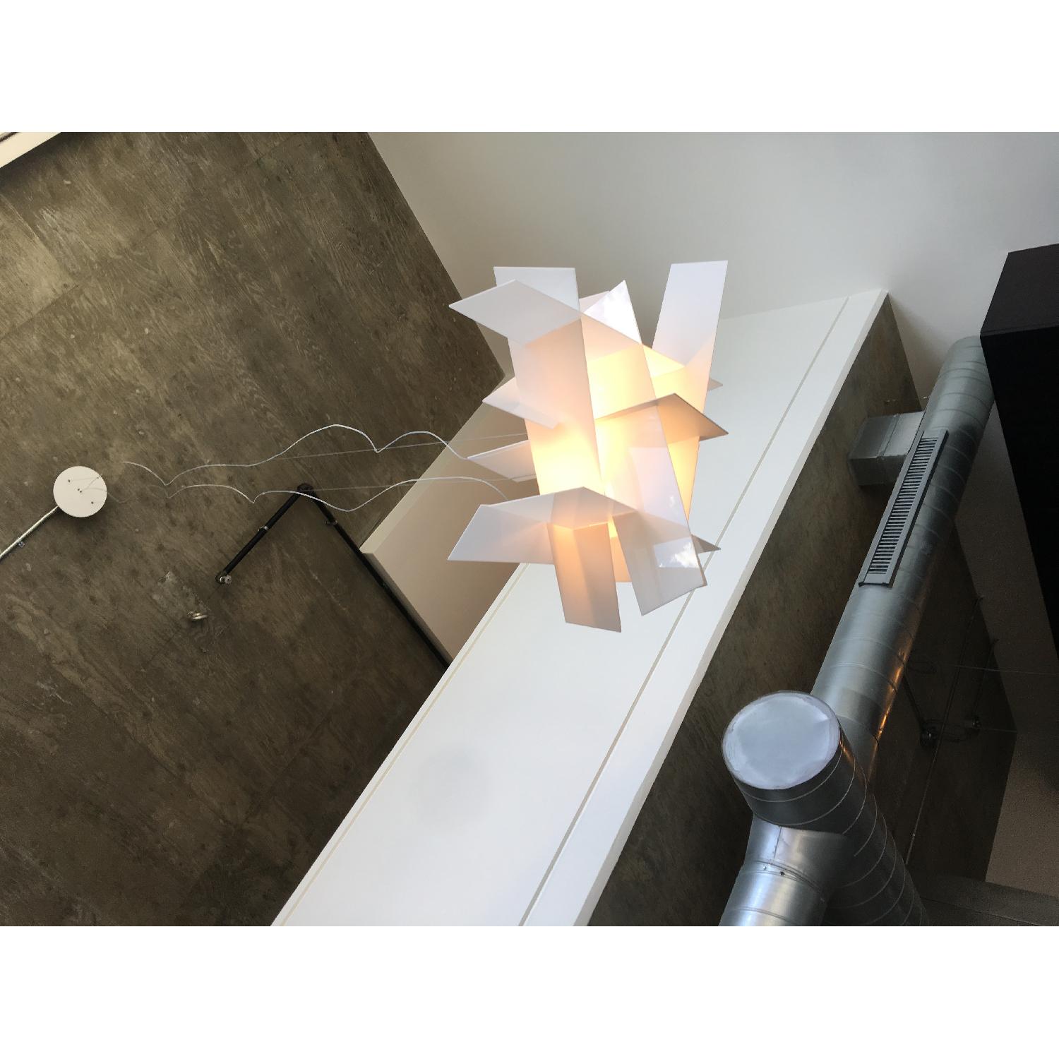 Modern Origami Style White Chandelier - image-3
