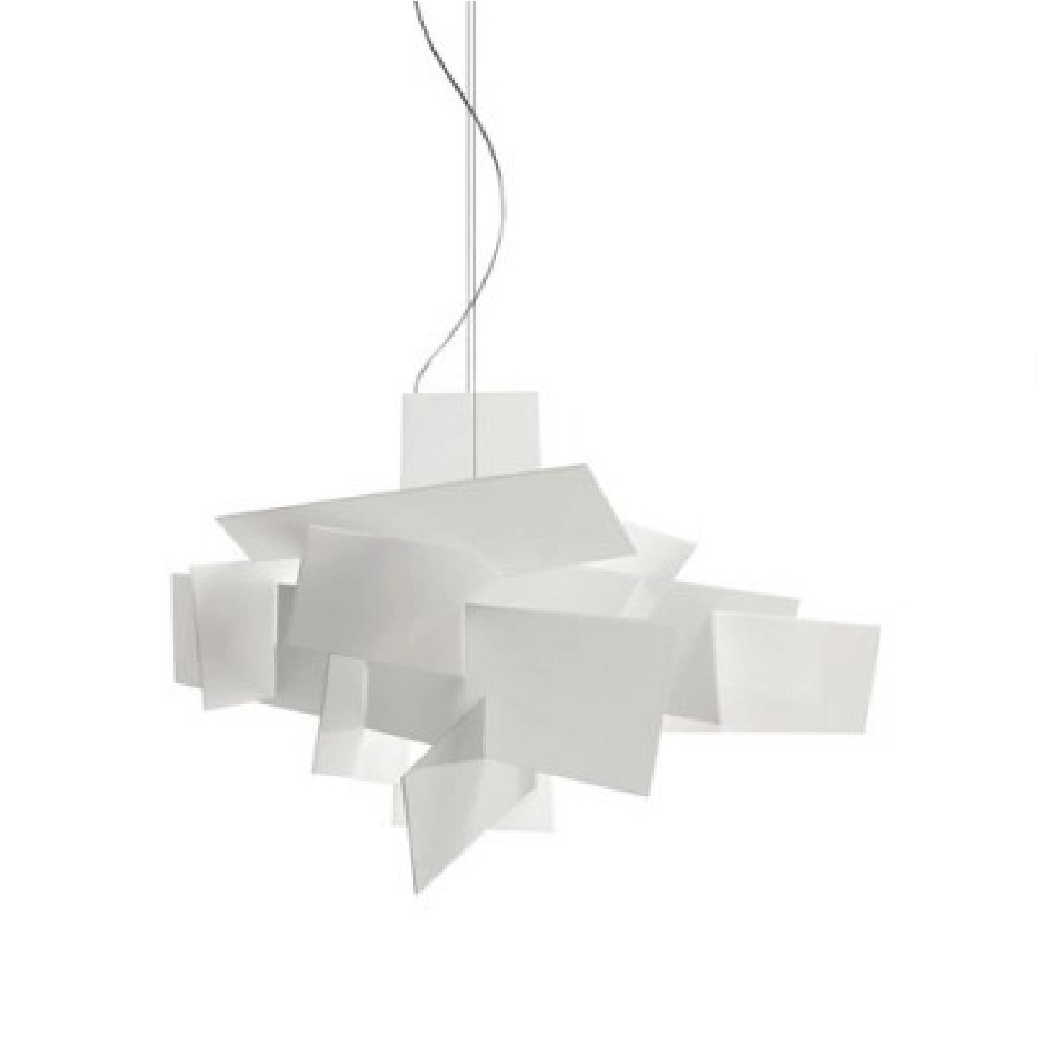 Modern Origami Style White Chandelier - image-0