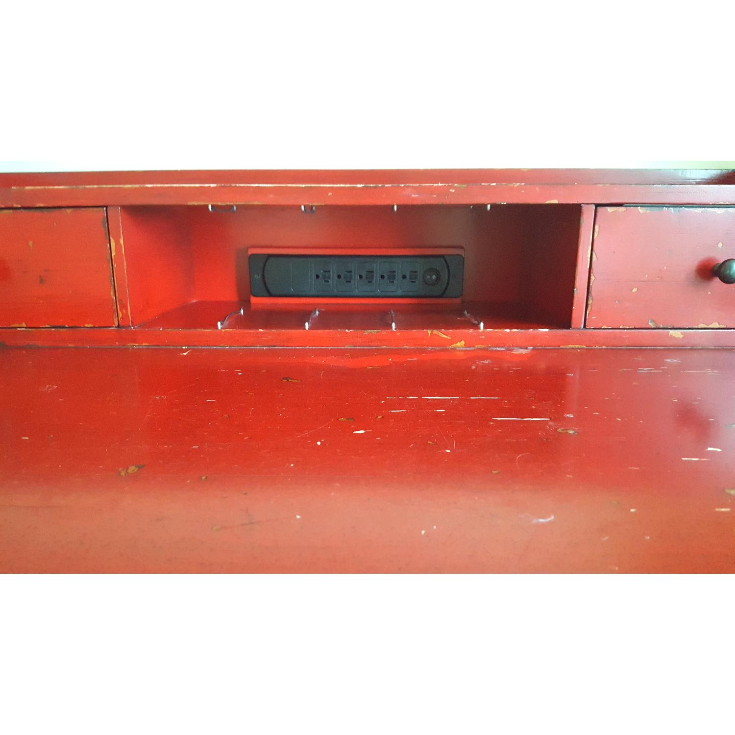 Pottery Barn Red Desk - image-4