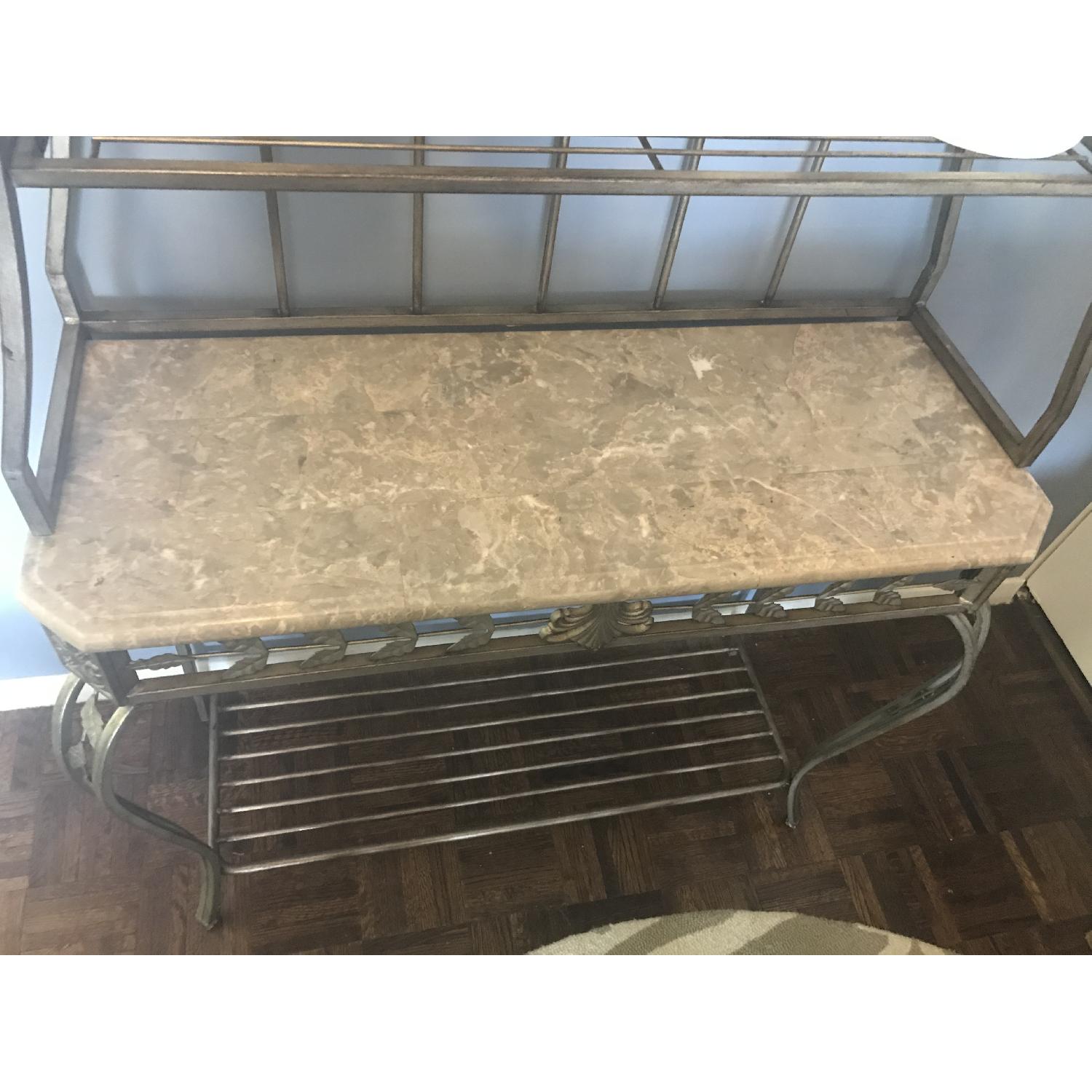 Iron & Marble Bakers Rack - image-2