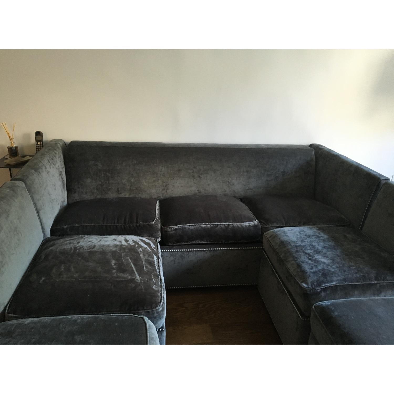 Carlyle Custom Sectional Sleeper Sofa w/ 2 Storage Ottomans - image-3