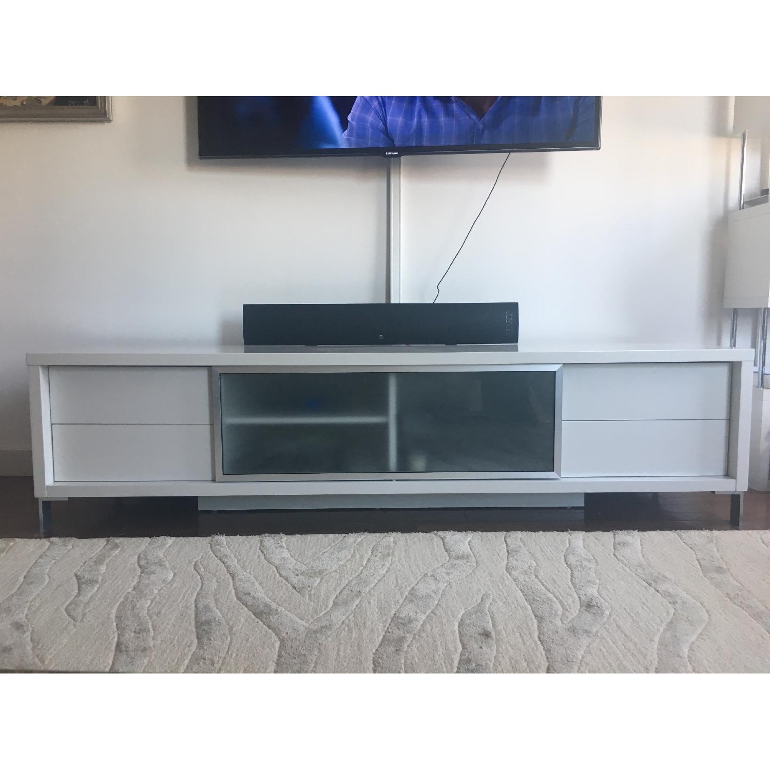 Modani Epopee Contemporary TV Stand in White - image-1