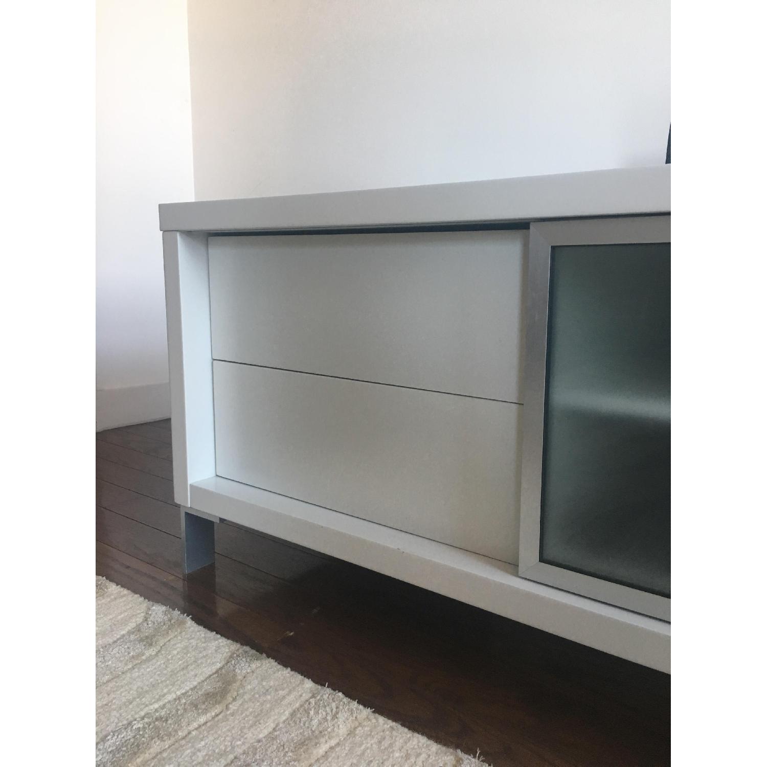 Modani Epopee Contemporary TV Stand in White - image-2