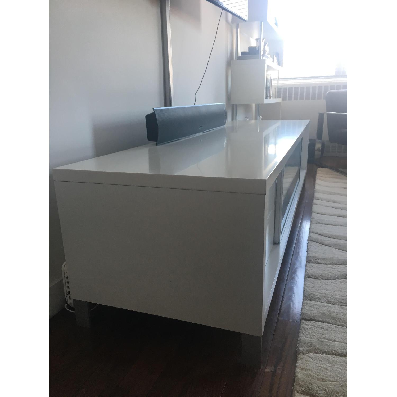 Modani Epopee Contemporary TV Stand in White - image-3