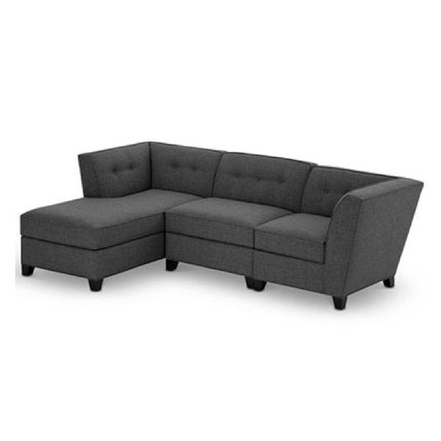 Macy s Harper Fabric 3 Piece Modular Chaise Sectional AptDeco