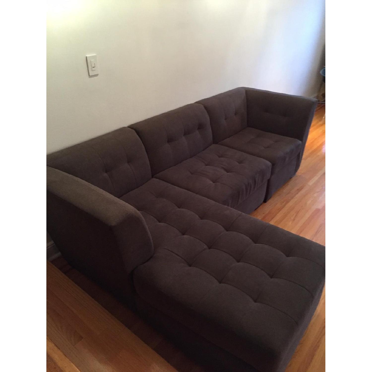 Macy's Harper Fabric 3 Piece Modular Chaise Sectional Sofa - image-1