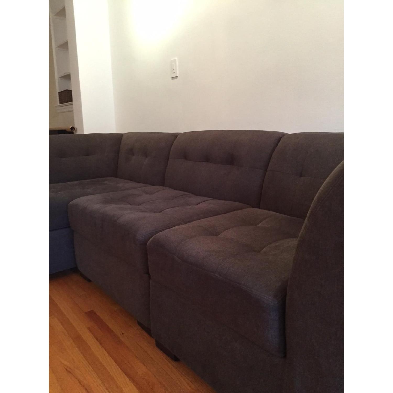 Macy's Harper Fabric 3 Piece Modular Chaise Sectional Sofa - image-2