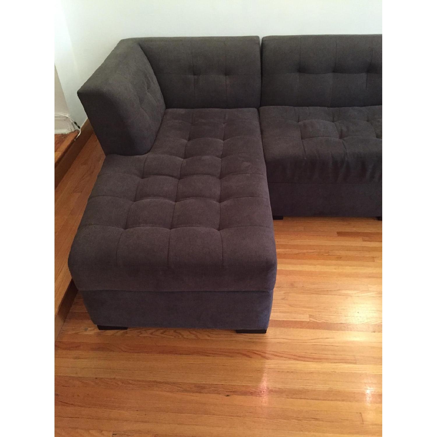 Macy's Harper Fabric 3 Piece Modular Chaise Sectional Sofa - image-3