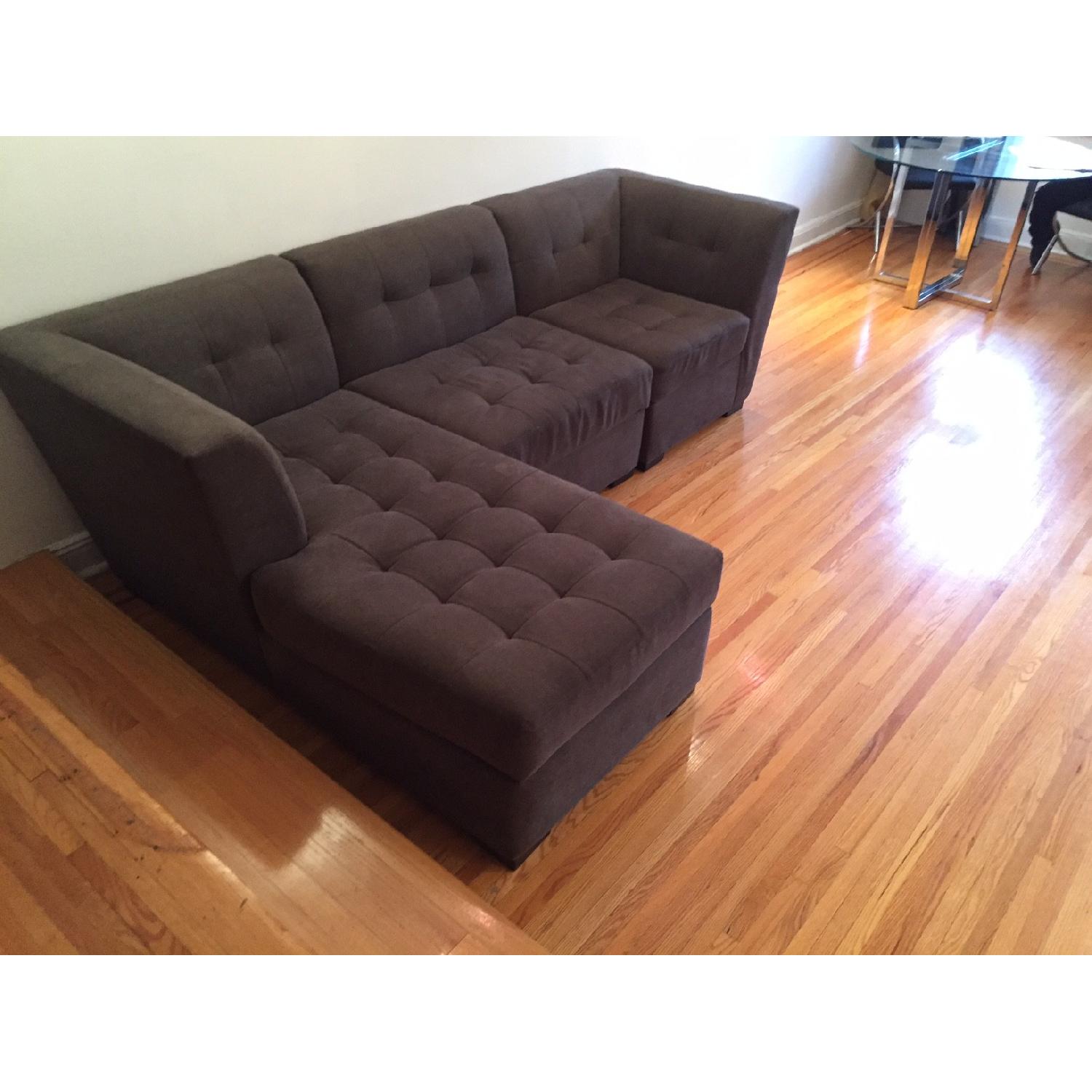 Macy's Harper Fabric 3 Piece Modular Chaise Sectional Sofa - image-4