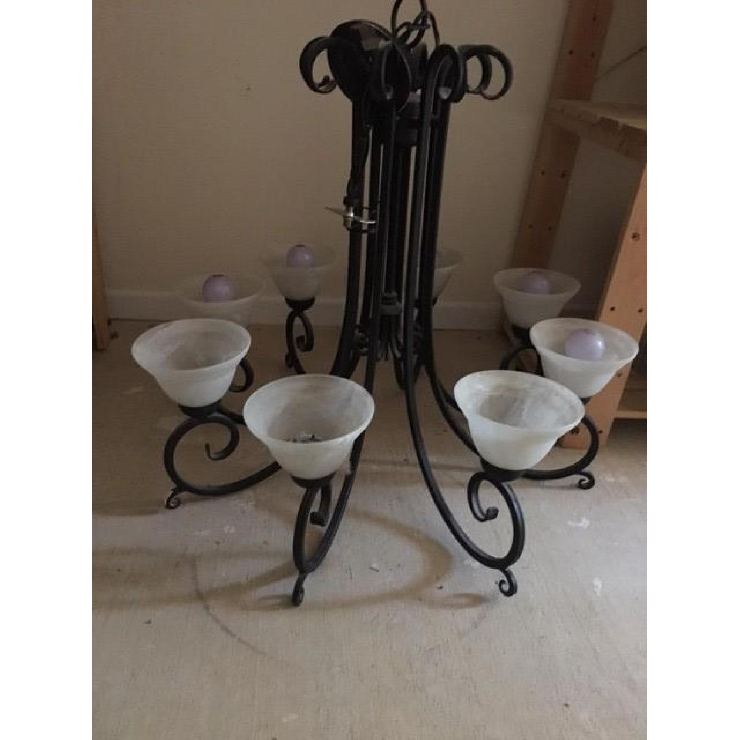 Kalco Cast Iron Incandecent Luminaire/Chandelier - image-1